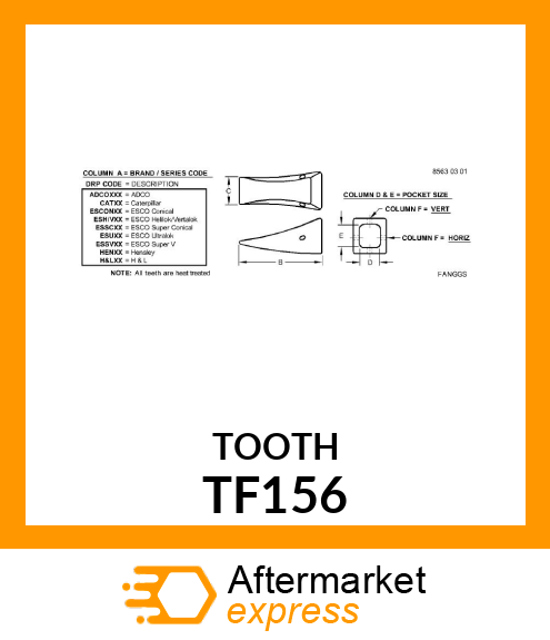 TOOTH TF156