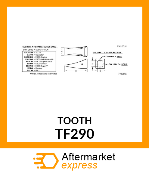 TOOTH TF290