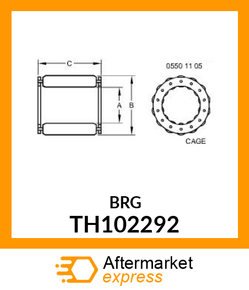 BEARING,NEEDLE TH102292