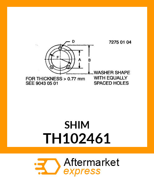 SHIM 0.5MM TH102461