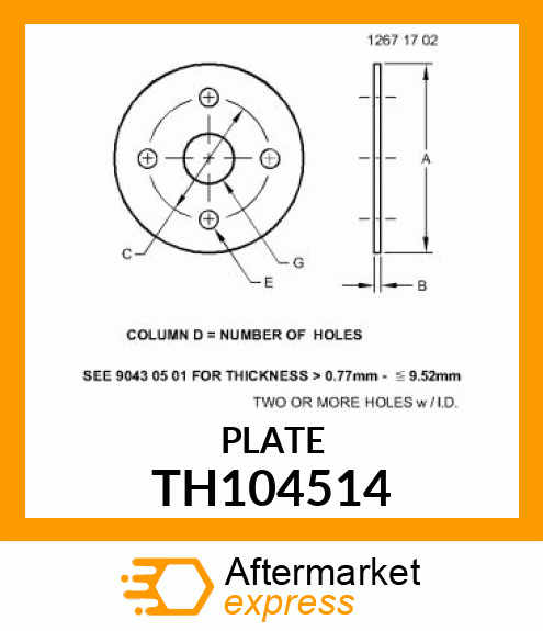 PLATE TH104514