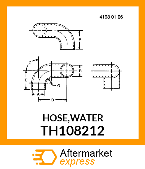 HOSE,WATER TH108212