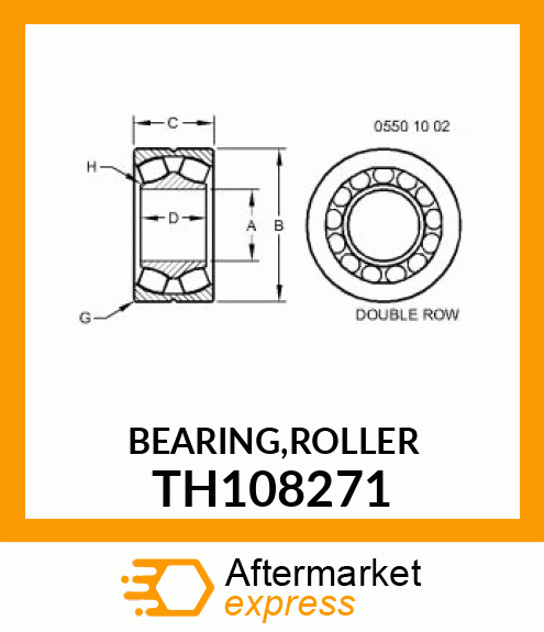 BEARING,ROLLER TH108271