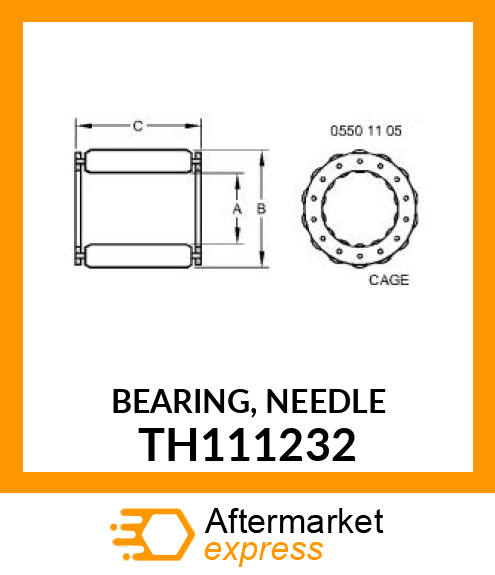 BEARING, NEEDLE TH111232