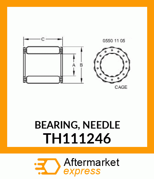 BEARING, NEEDLE TH111246