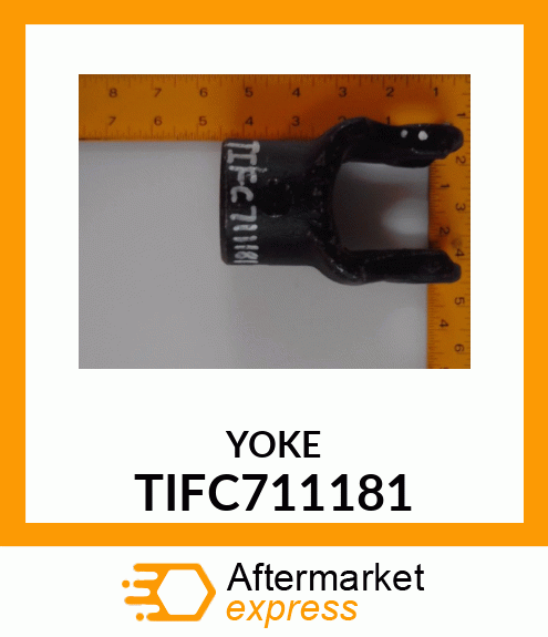 YOKE 1 3/8" RB, 0.531 DT TIFC711181