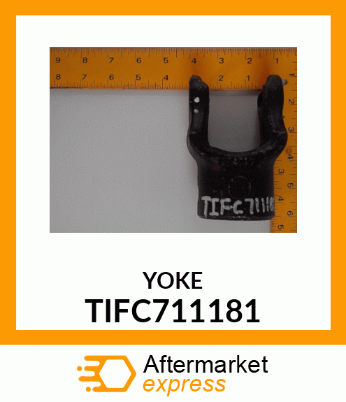 YOKE 1 3/8" RB, 0.531 DT TIFC711181