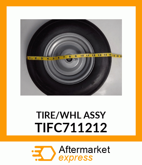 RUBBER TIRE TAILWHEEL ONLY TIFC711212