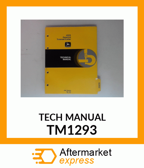 Technical Manual - TECH MAN,#450G GAS TRIMMER/CUTTER TM1293