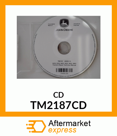 5225,5325,5425amp;5525 TRACTORS TM2187CD