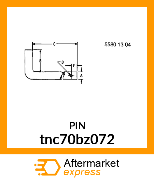 Pin Fastener tnc70bz072