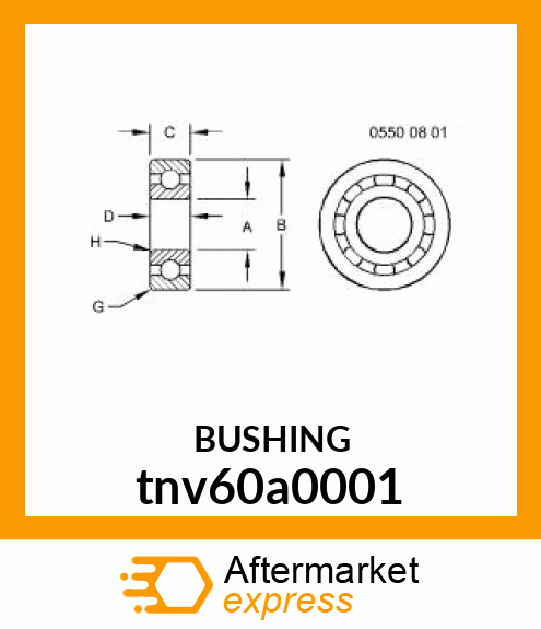 BEARING,BALL tnv60a0001