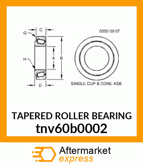 TAPERED ROLLER BEARING tnv60b0002