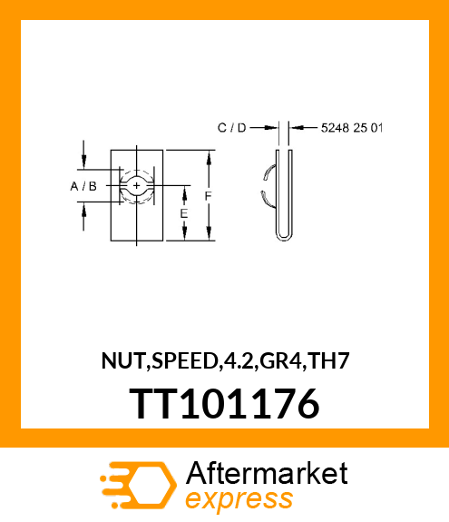 NUT,SPEED,4.2,GR4,TH7 TT101176