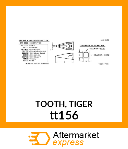 TOOTH, TIGER tt156