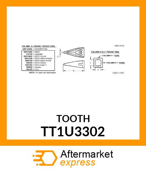 TOOTH TT1U3302