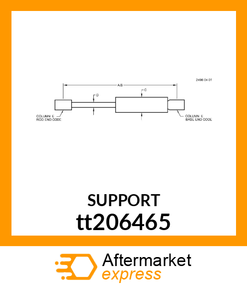 GAS STRUT CYLINDER tt206465