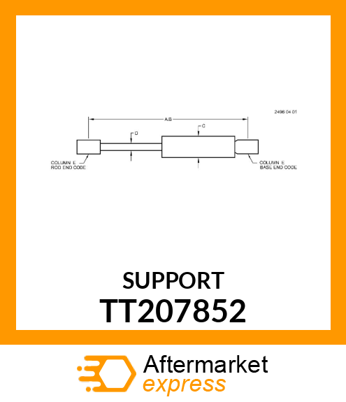 GAS STRUT CYLINDER TT207852