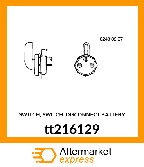 SWITCH, SWITCH ,DISCONNECT BATTERY tt216129