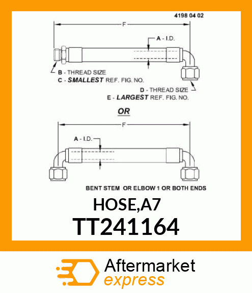 HOSE,A7 TT241164