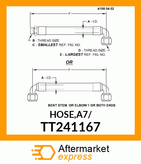 HOSE,A7/ TT241167