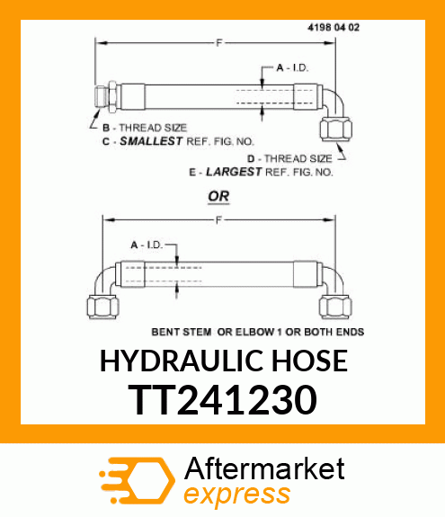 HYDRAULIC HOSE TT241230
