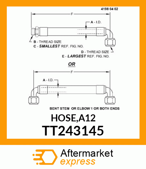 HOSE,A12 TT243145