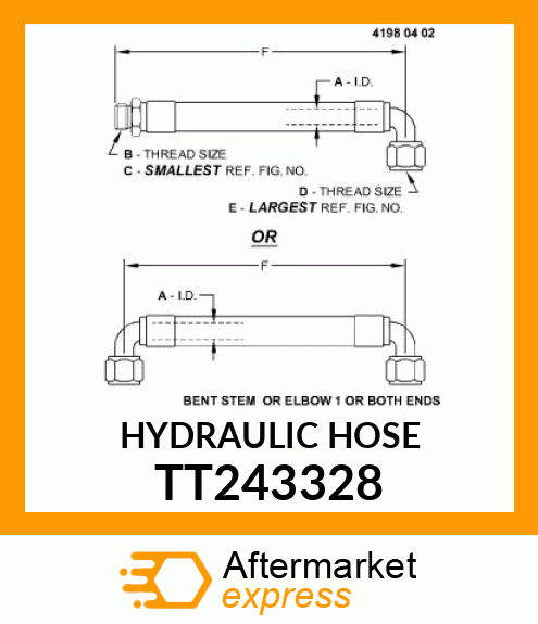 HYDRAULIC HOSE TT243328