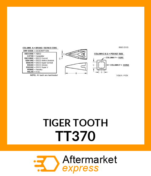 TIGER TOOTH TT370