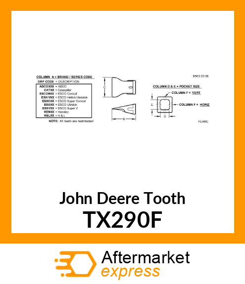 FLARE TOOTH TX290F