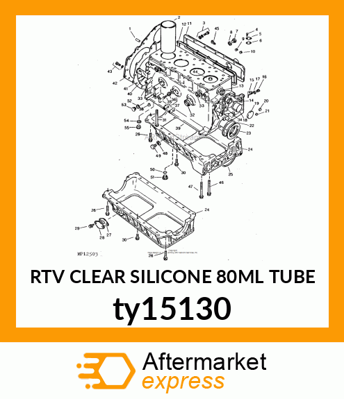 RTV CLEAR SILICONE 80ML TUBE ty15130