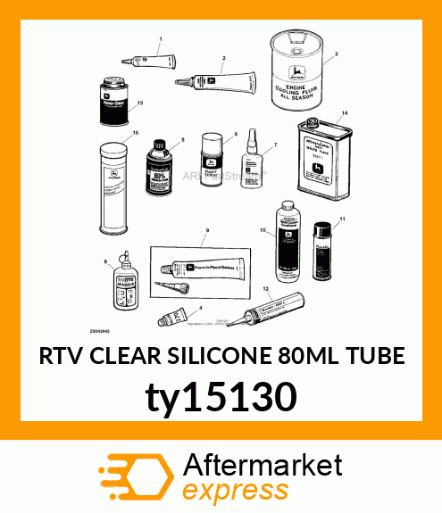 RTV CLEAR SILICONE 80ML TUBE ty15130