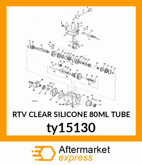 RTV CLEAR SILICONE 80ML TUBE ty15130