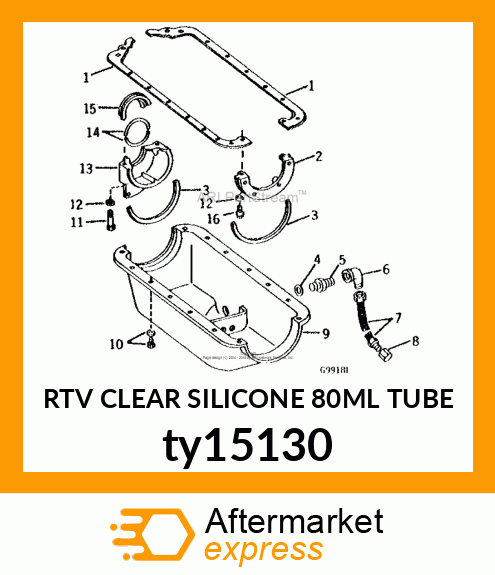 RTV CLEAR SILICONE 80ML TUBE ty15130