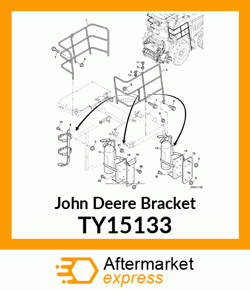 BRACKET FOR TY15132 FIRE EXTING TY15133