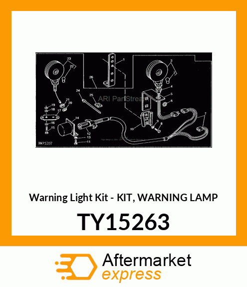 Warning Light Kit - KIT, WARNING LAMP TY15263