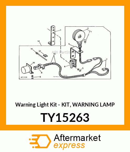 Warning Light Kit - KIT, WARNING LAMP TY15263