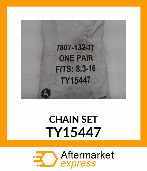 CHAINS, TIRE, 8.3 X 16 R1 TY15447