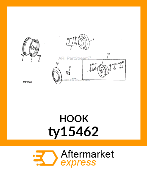 FASTENER, SIDE CHAIN, LEFT HAND ty15462