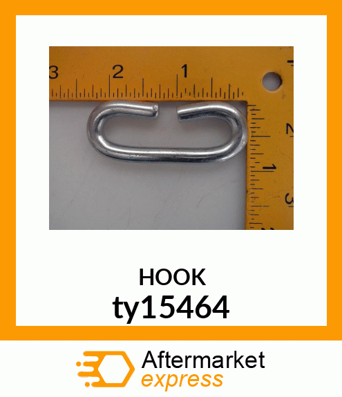 FASTENER, INSIDE, "C" LINK, R. H. ty15464