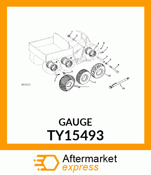 GAUGE,LOW PRESSURE TIRE(US amp;CANADA) TY15493