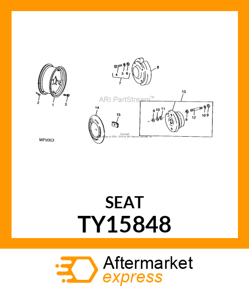 KIT,BLACK SEAT V TY15848