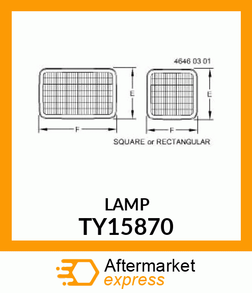 LIGHT,HALOGEN 3 X 5 FLOOD TY15870