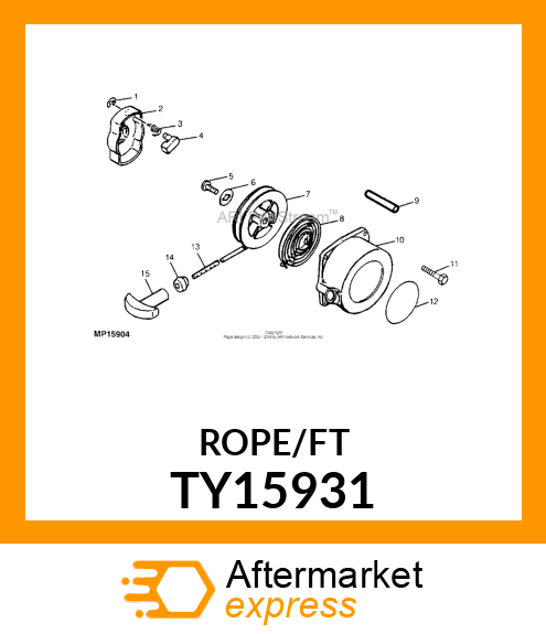 Rope - ROPE, 3/16" X 220', #6 NYLON TY15931