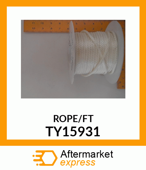 Rope - ROPE, 3/16" X 220', #6 NYLON TY15931