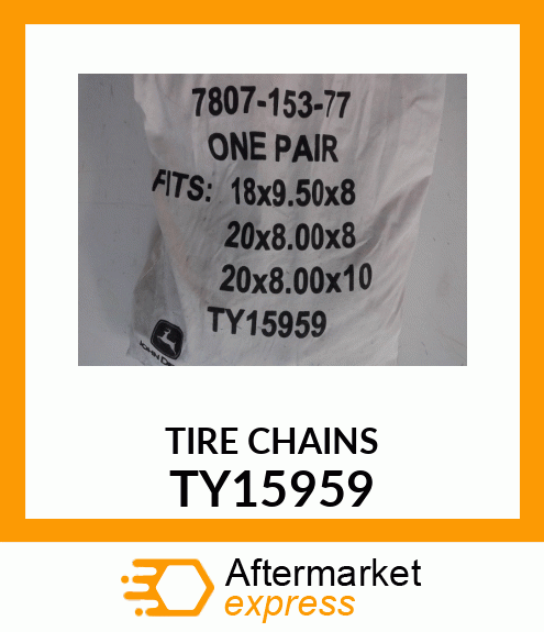 TIRE CHAINS,20X8.00 TY15959