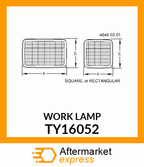 LIGHT, 4 X 6 TRAP, 24 VOLT TY16052