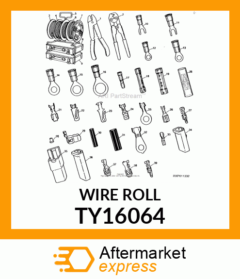 WIRE ROLL, 10 GAUGE, RED TY16064