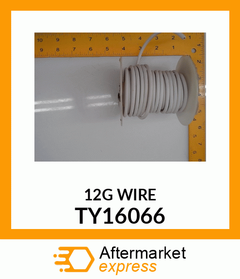 WIRE ROLL, 12 GAUGE, WHITE TY16066