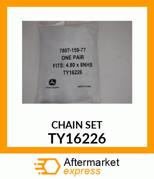 TIRE CHAINS (4.80 X 8.00)US,CANADA TY16226